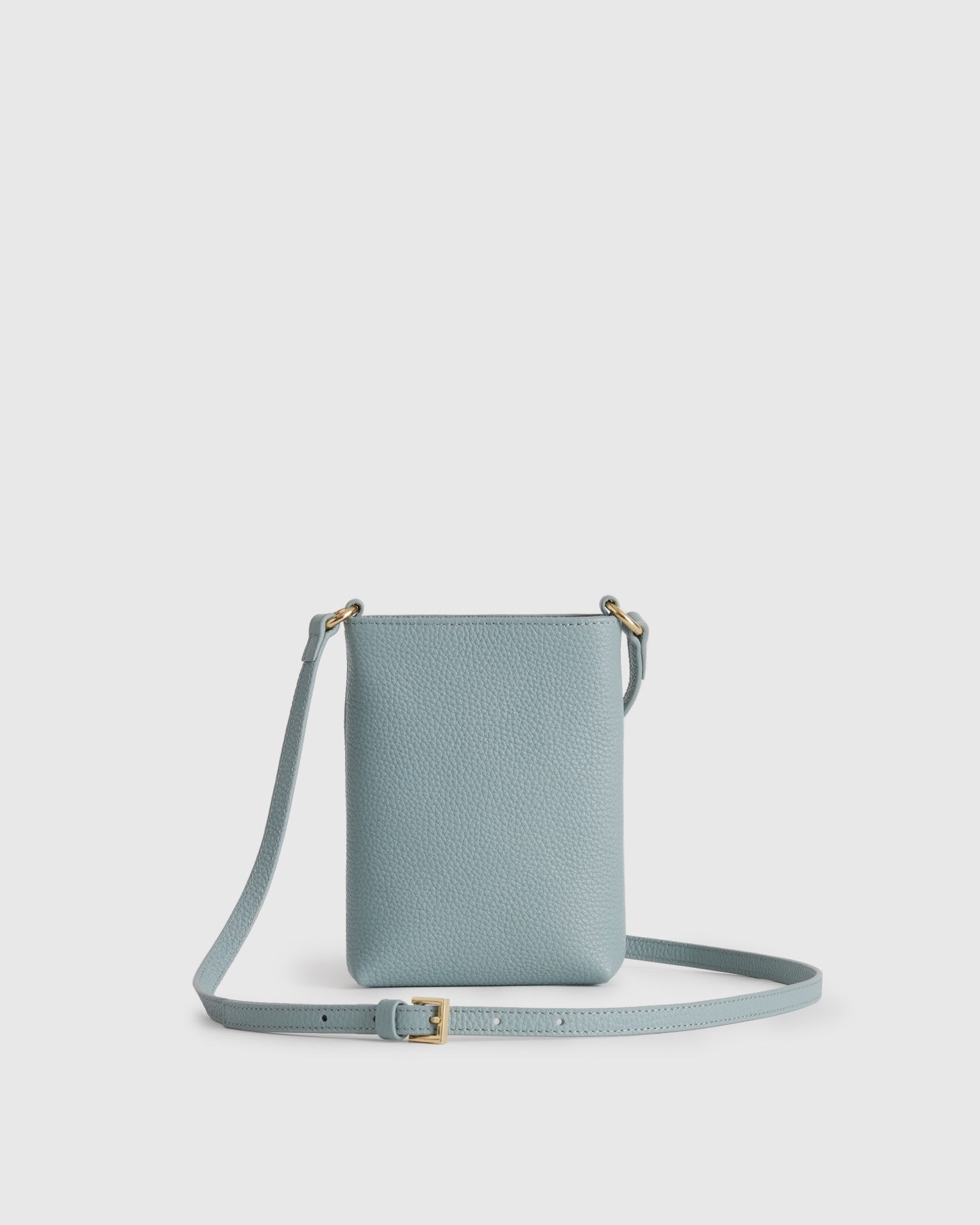 Italian Pebbled Leather Phone Crossbody