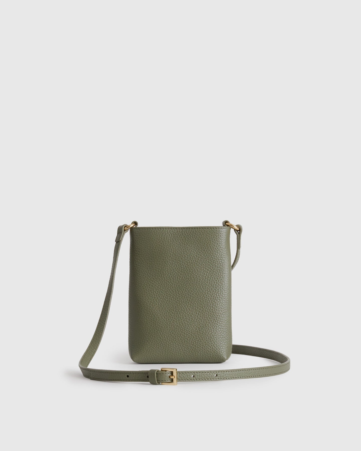 Italian Pebbled Leather Phone Crossbody