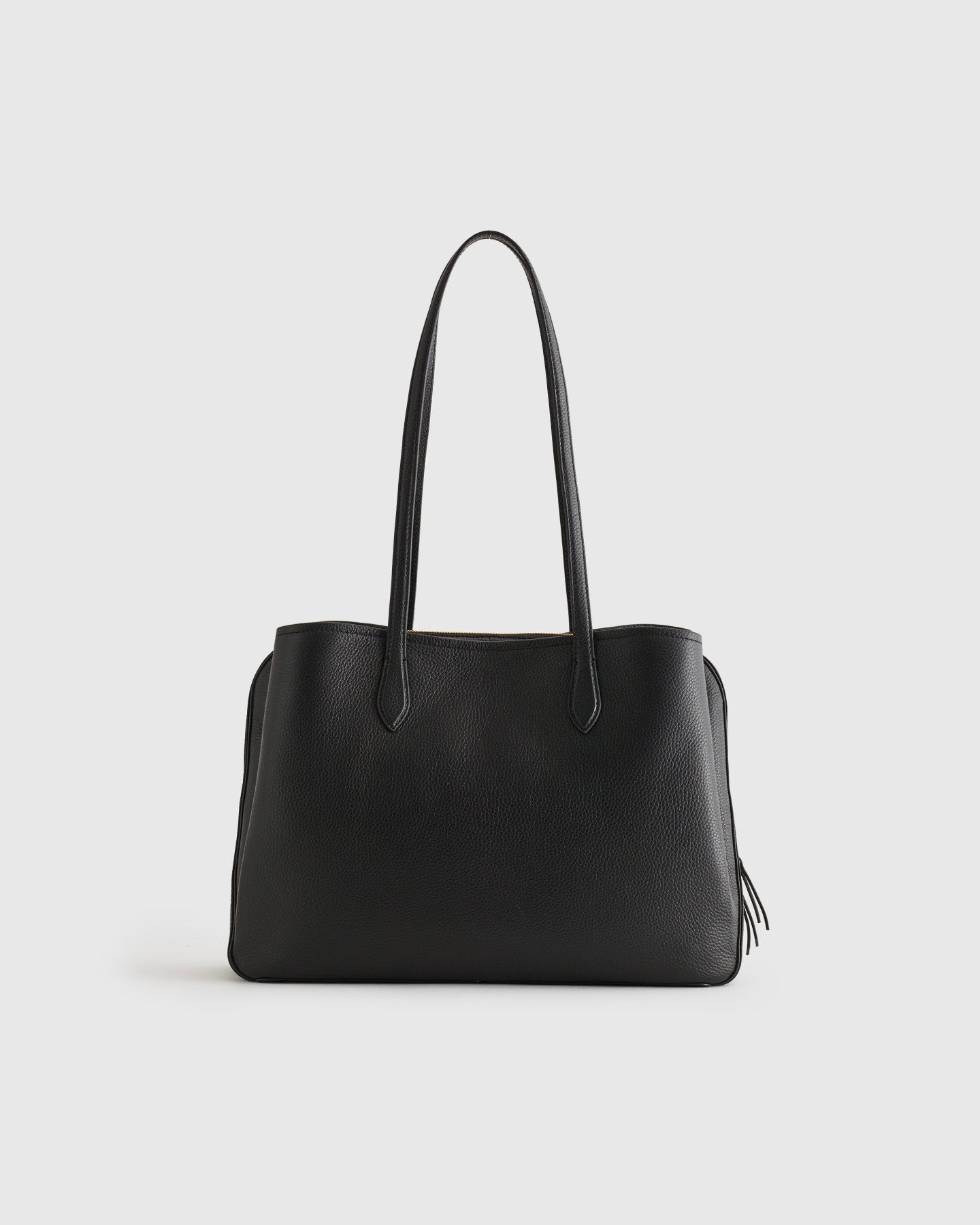 Italian Leather Triple Compartment Work Tote