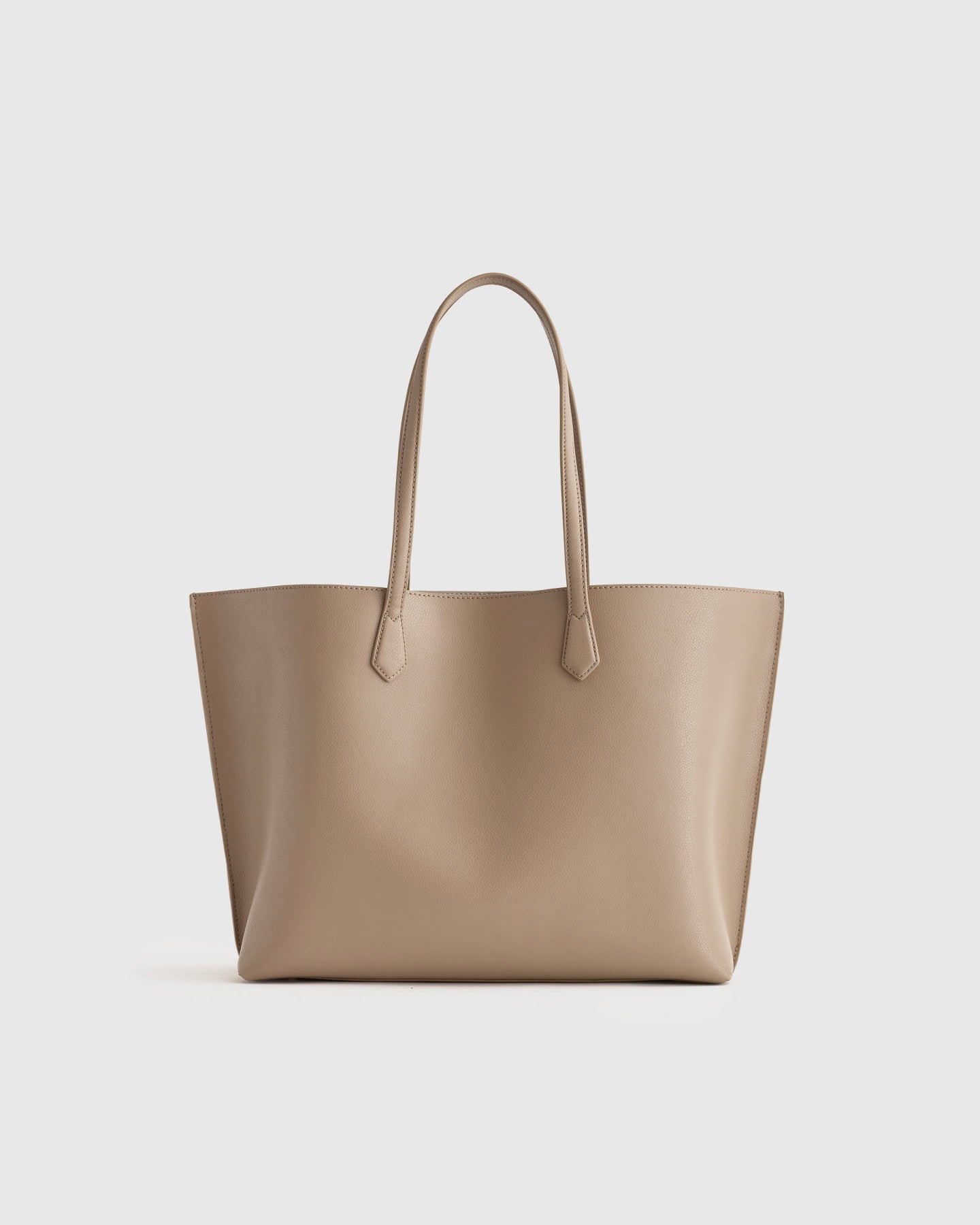 Italian Leather Triple Compartment Shopper Tote