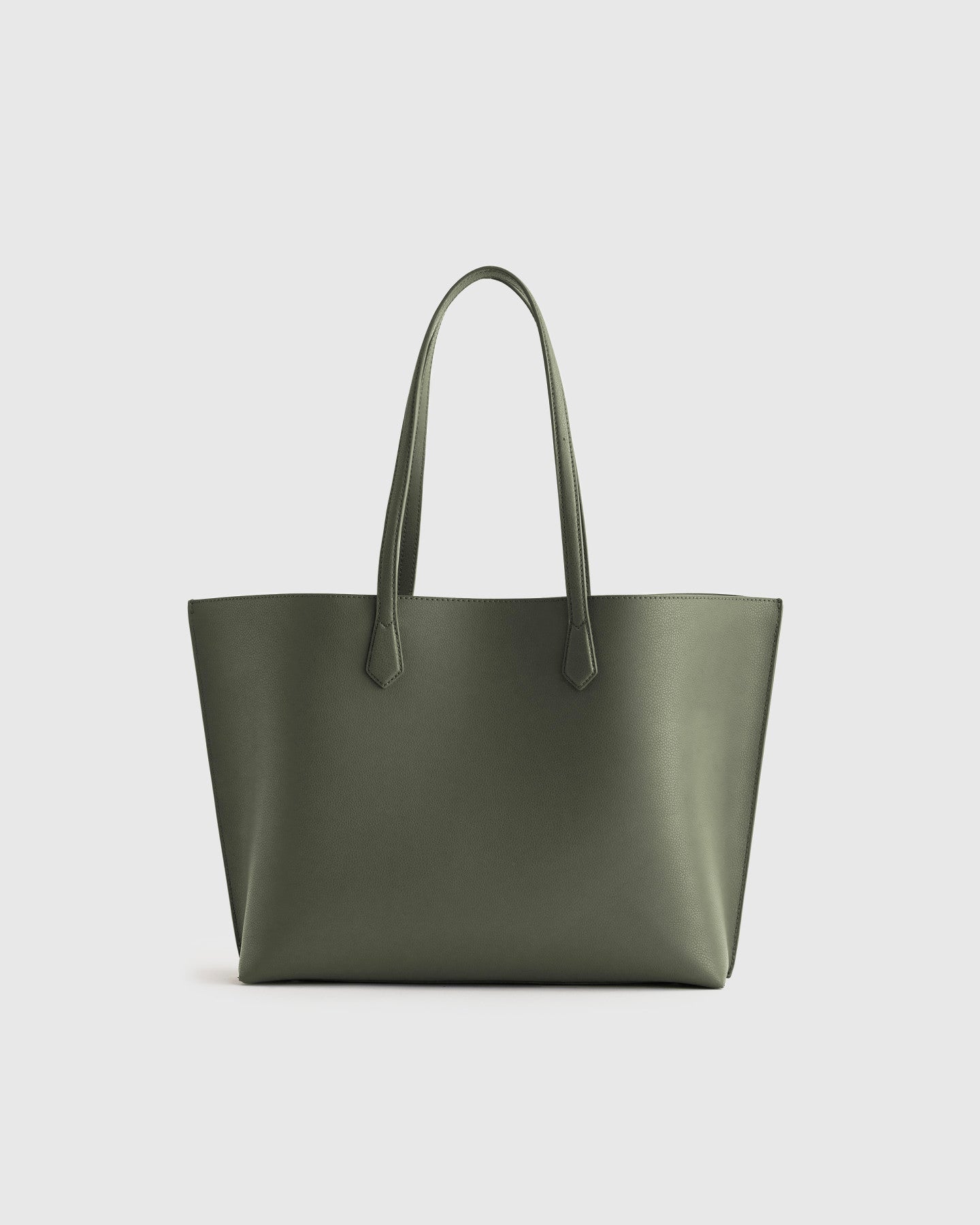 Italian Leather Triple Compartment Shopper Tote