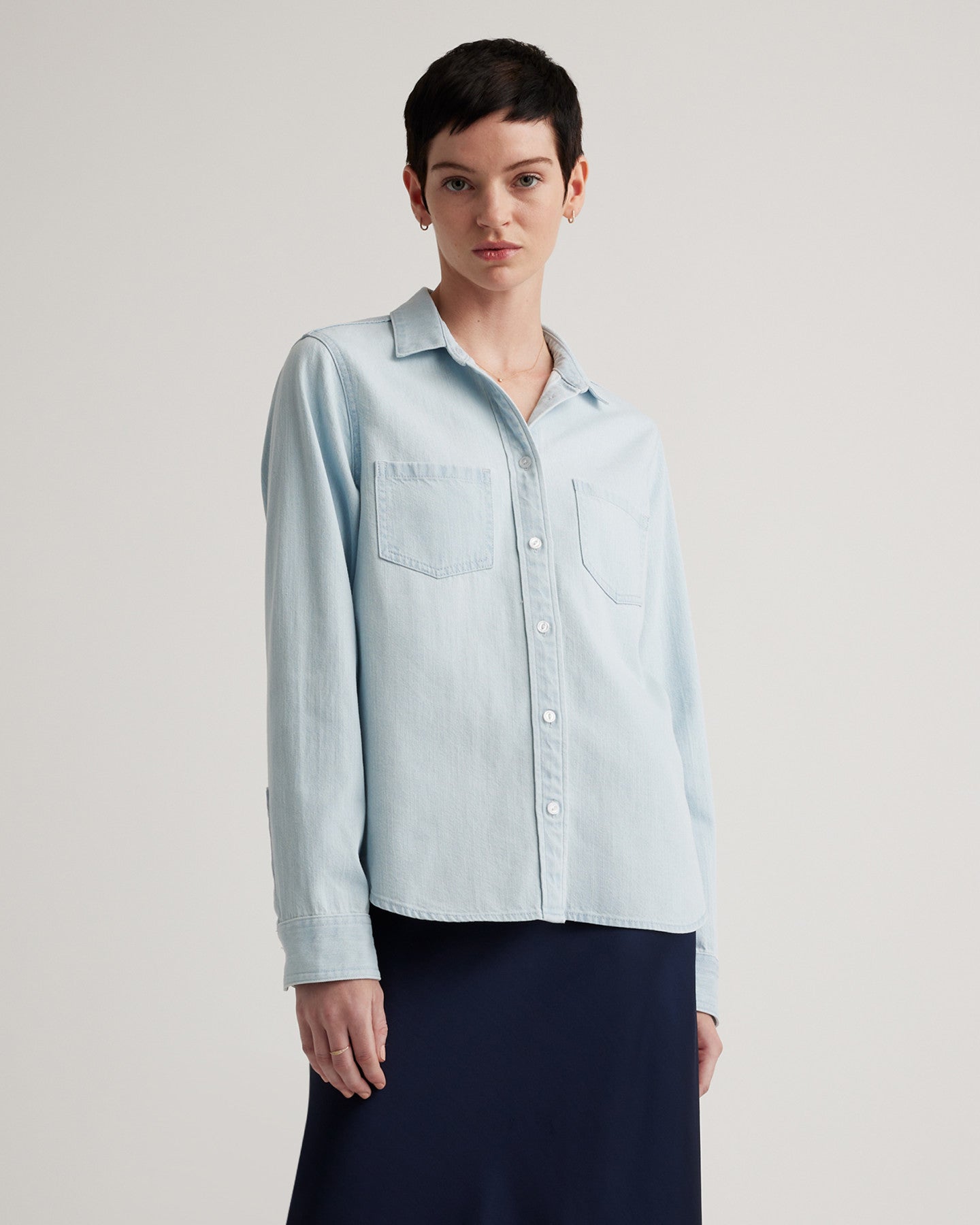 Distressed Denim Shirt