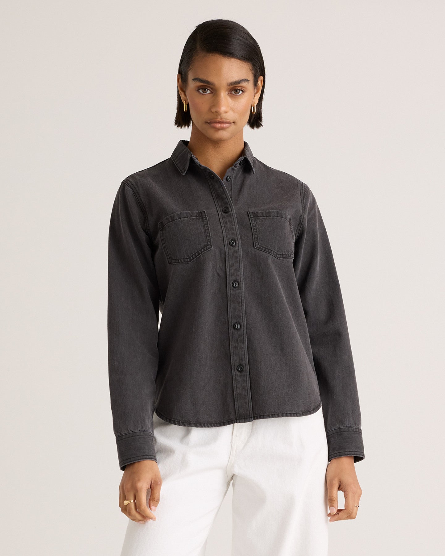 Distressed Denim Shirt