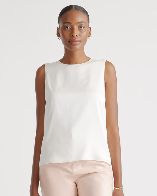 Washable Stretch Silk Shell Tank
