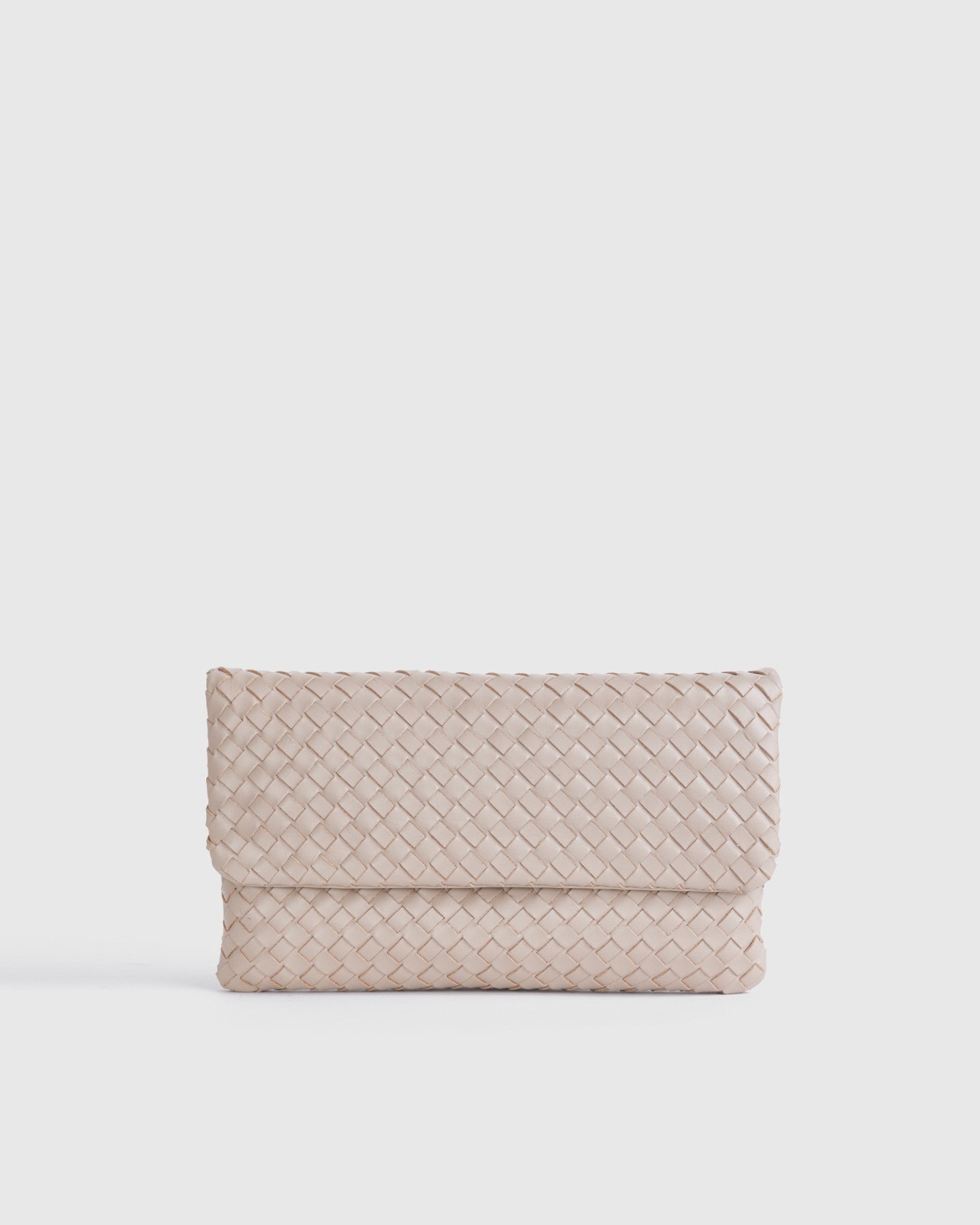 Italian Leather Handwoven Convertible Clutch