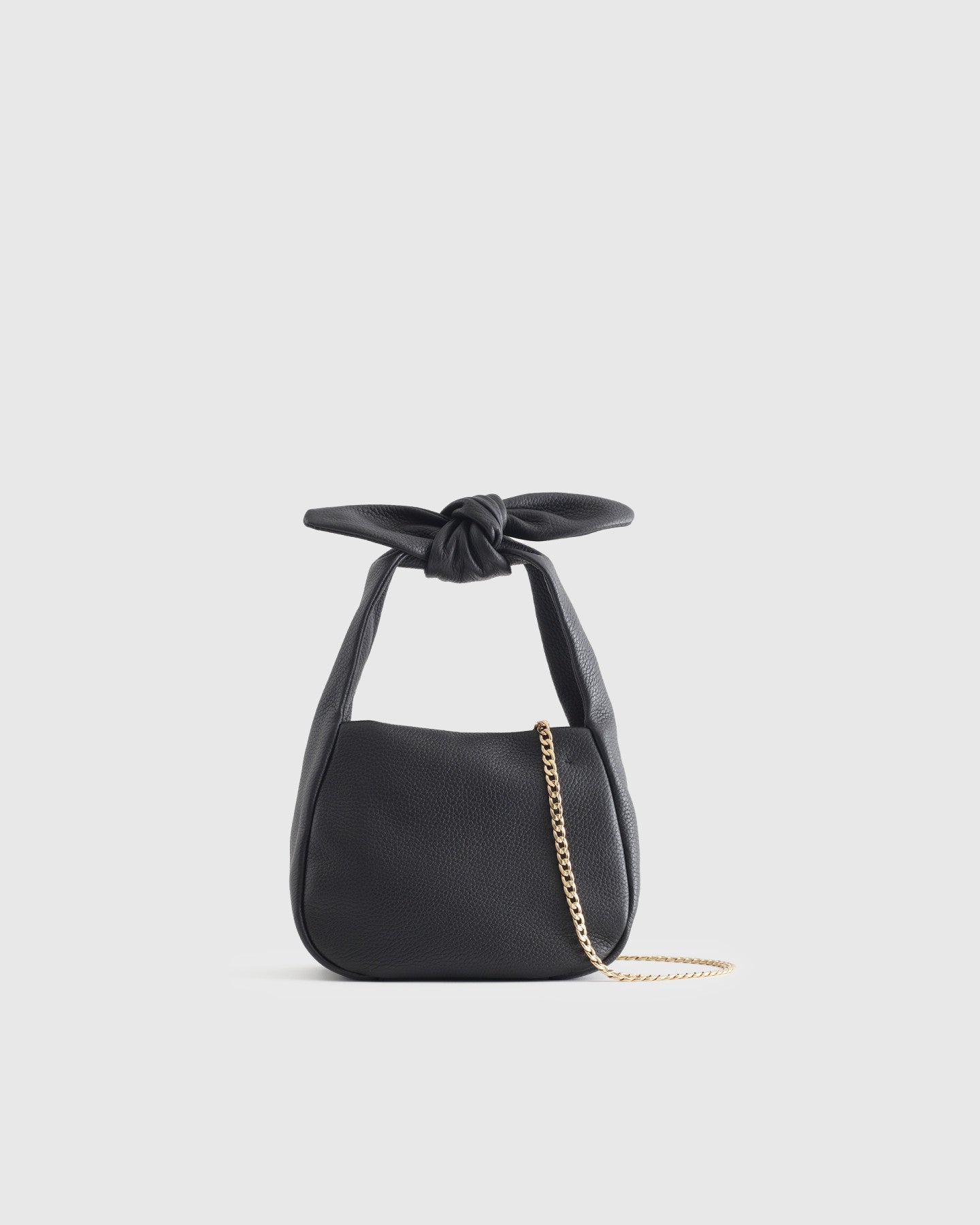 Italian Leather Mini Bow Bag