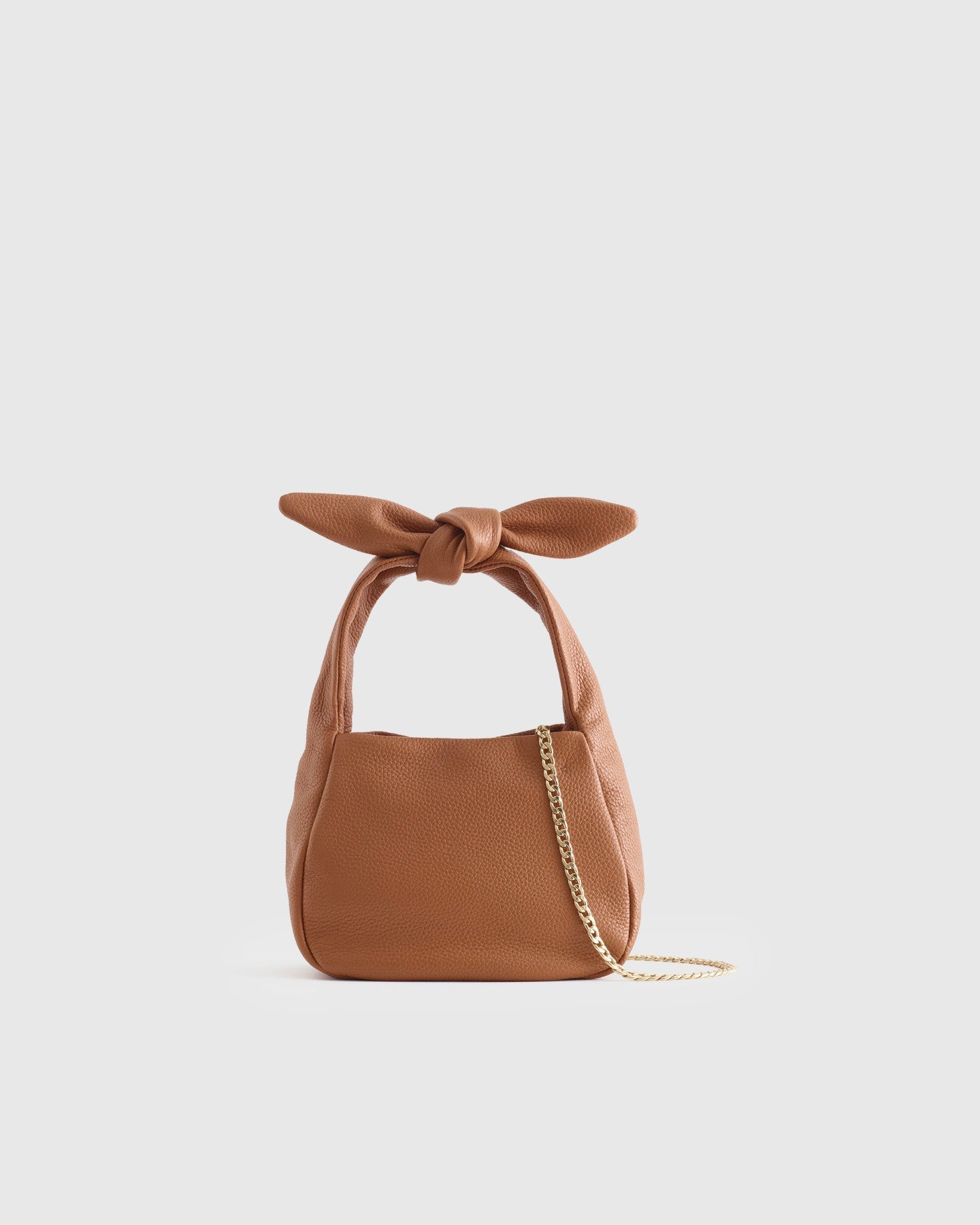 Italian Leather Mini Bow Bag
