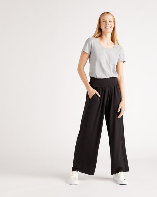 French Terry Modal Wide Leg Pant