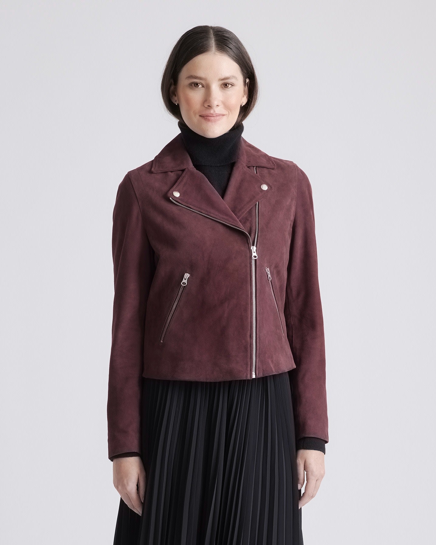 100% Suede Biker Jacket