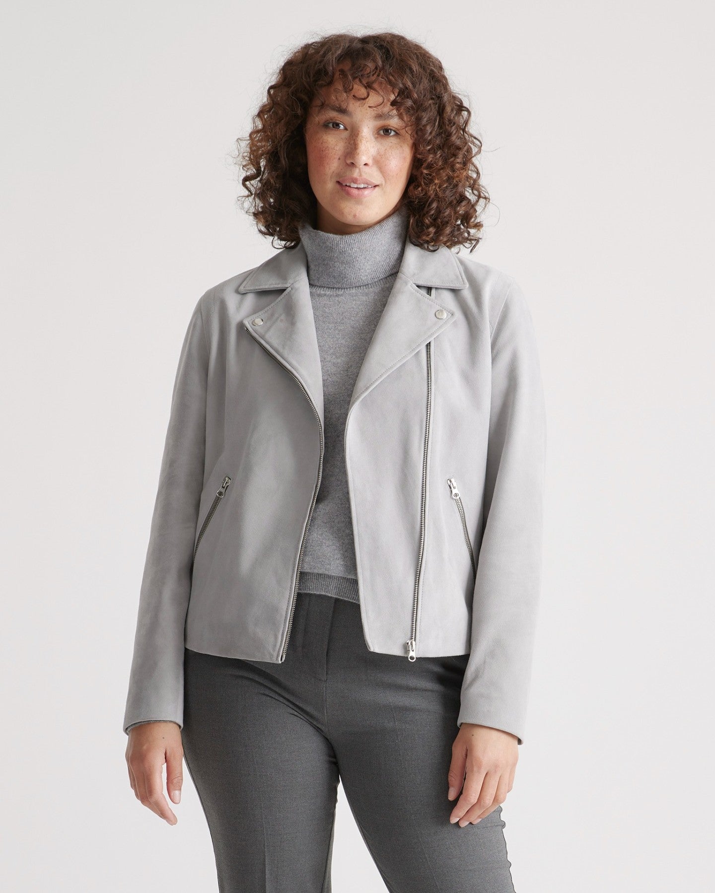 100% Suede Biker Jacket