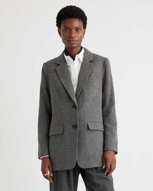 Italian Wool Oversized Blazer