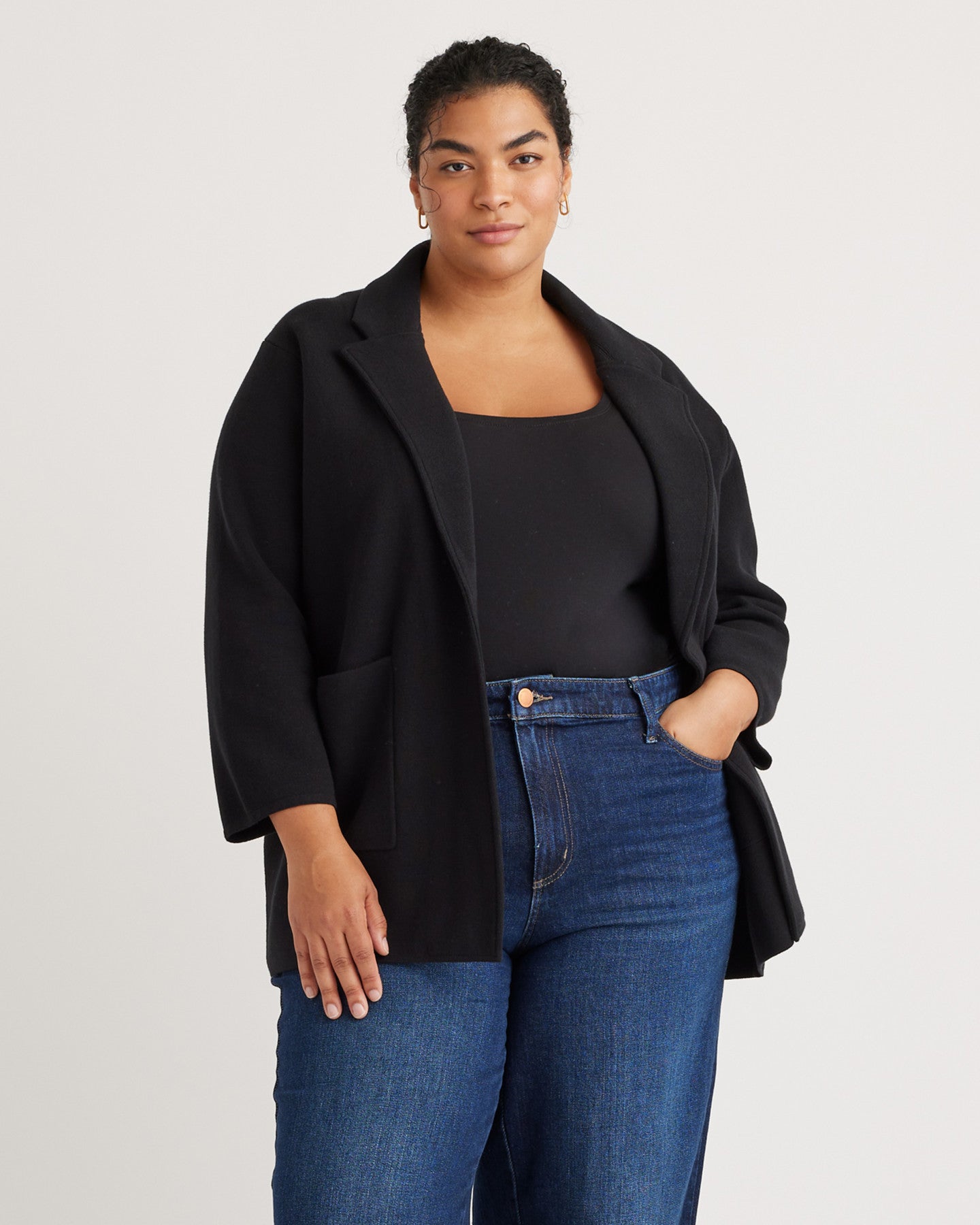 100% Organic Cotton Knit Blazer