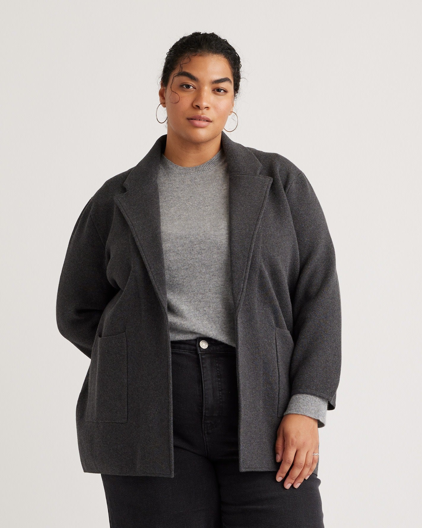 100% Organic Cotton Knit Blazer