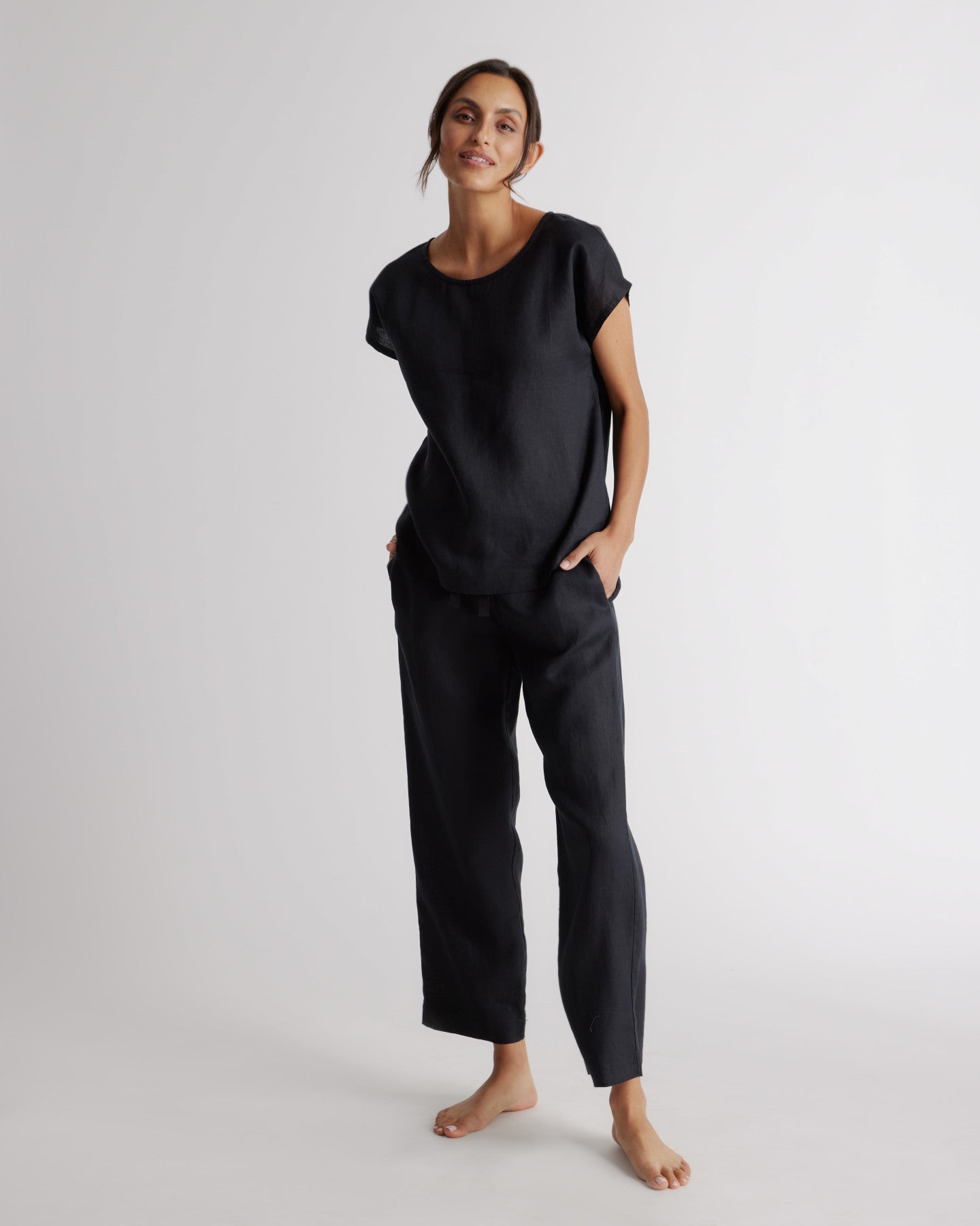 100% European Linen Pajama Set