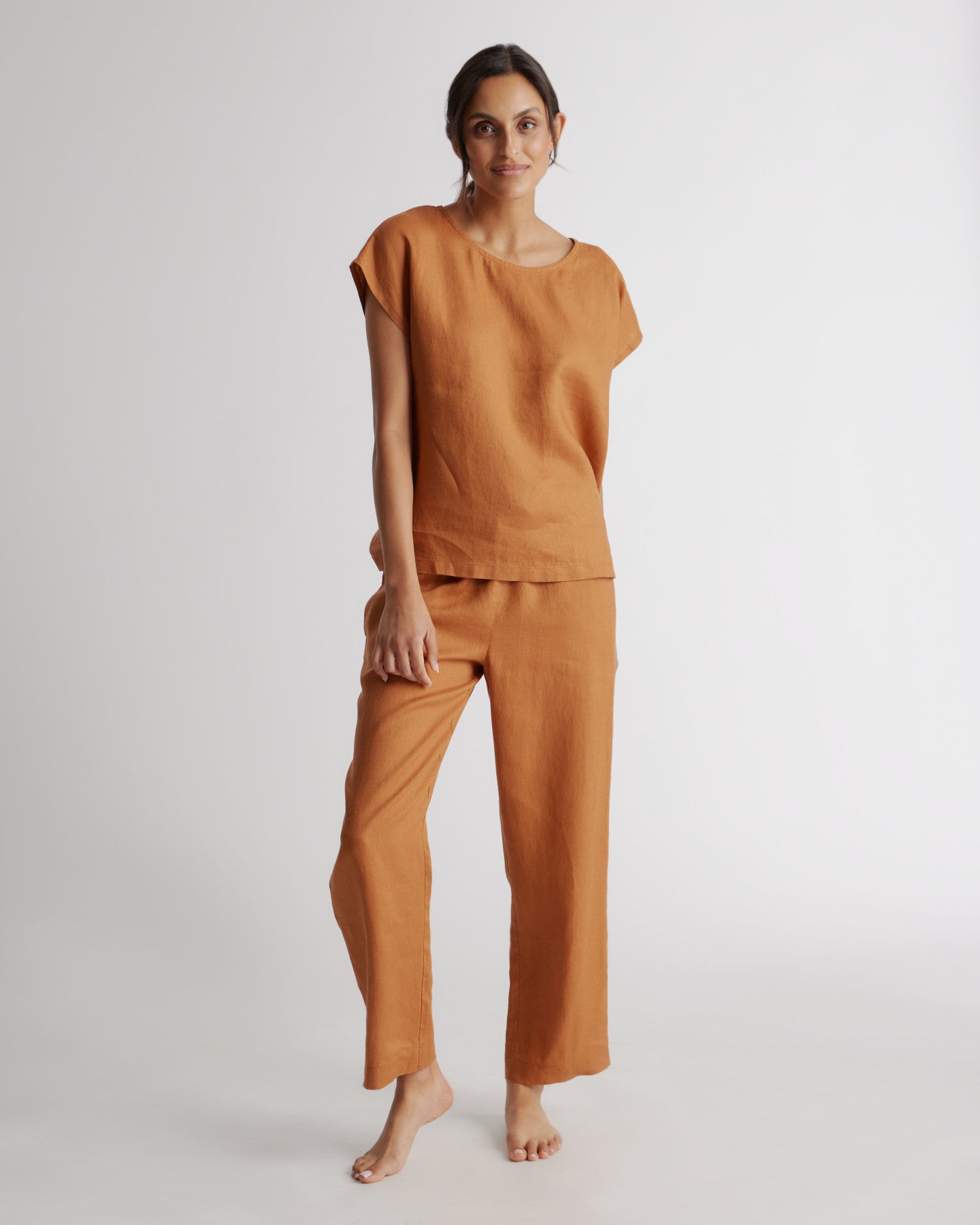 100% European Linen Pajama Set