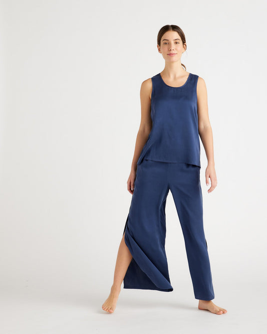 100% Washable Silk Tank & Pants Pajama Set