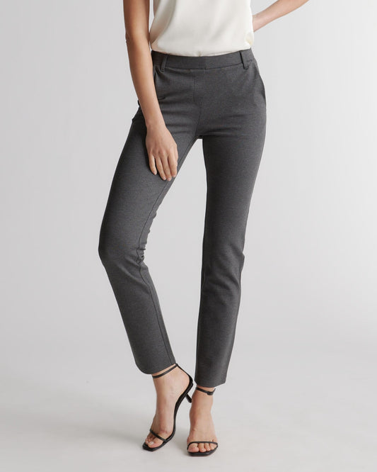 Ultra-Stretch Ponte Straight Leg Pocket Pant - Tall