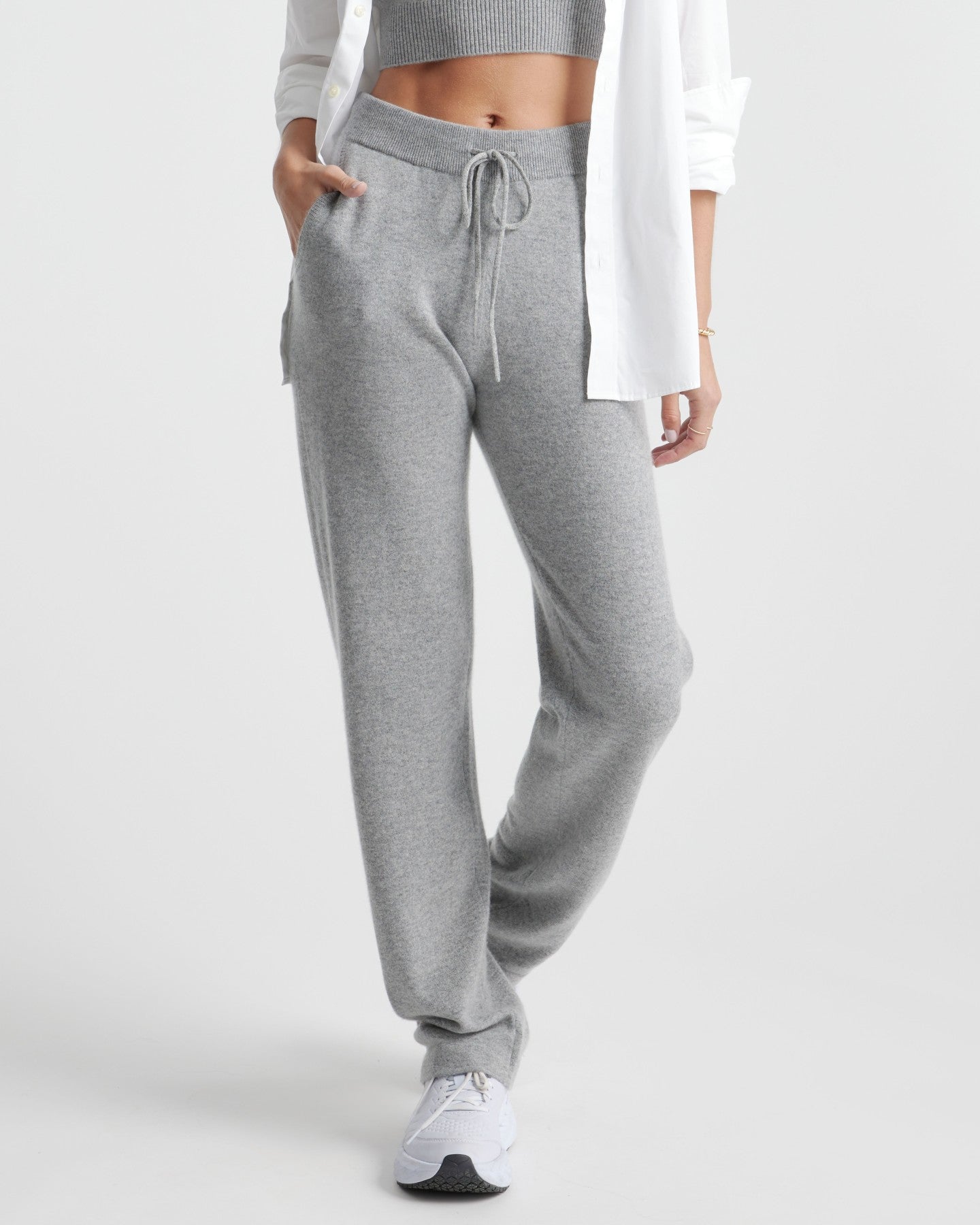 Mongolian Cashmere Straight Leg Pant