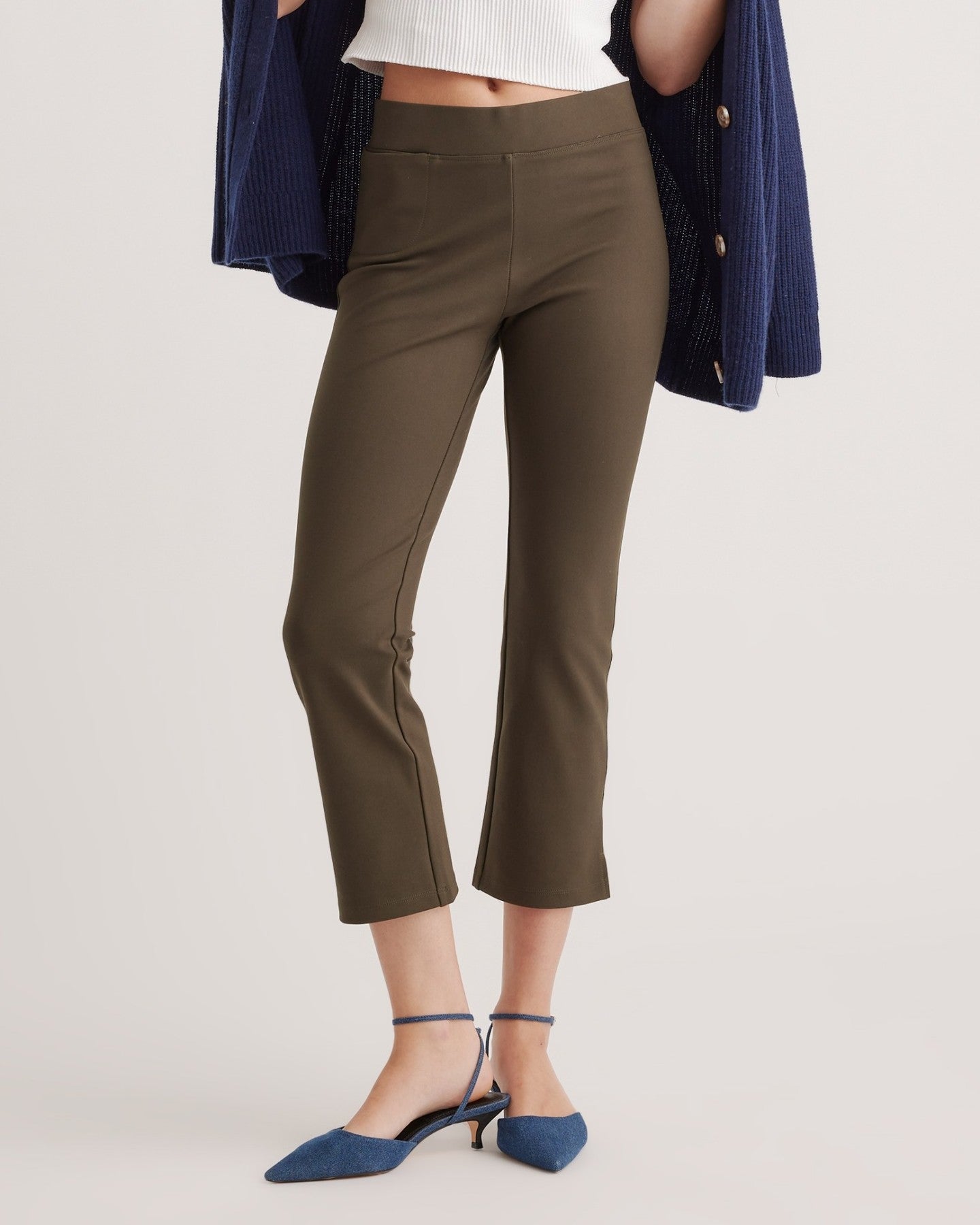 Ultra-Stretch Ponte Kick Flare Pant