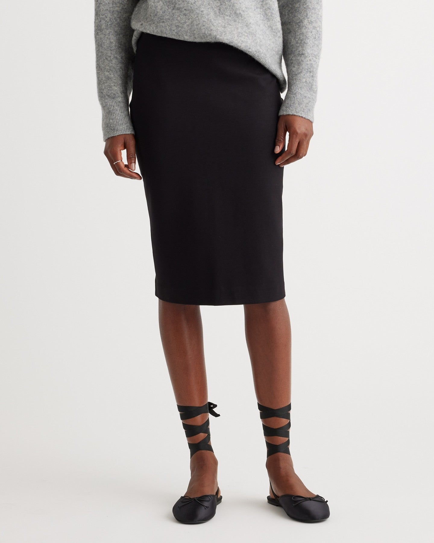 Ultra-Stretch Ponte Pencil Skirt