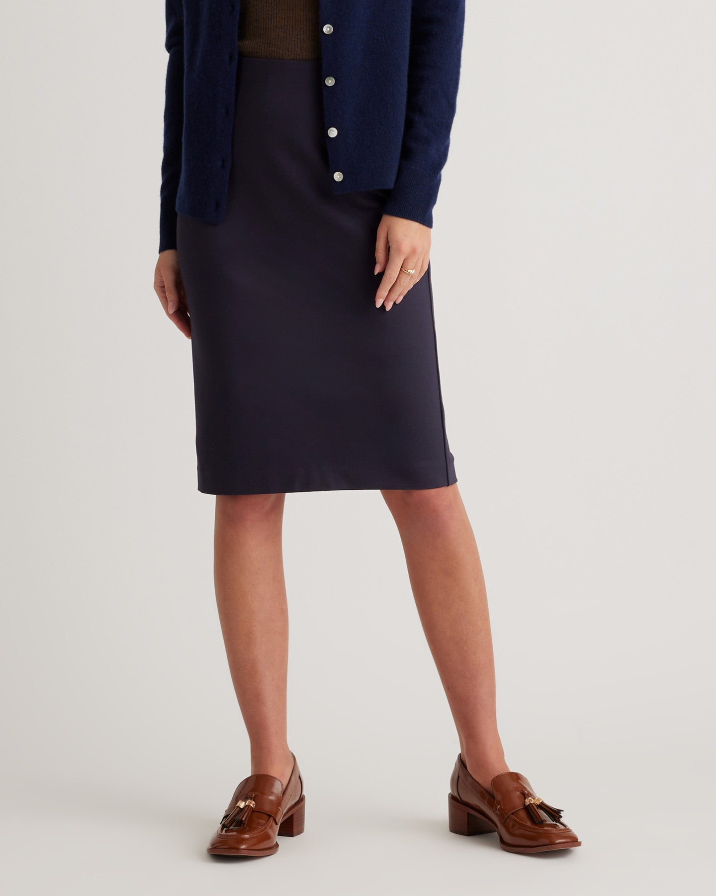 Ultra-Stretch Ponte Pencil Skirt