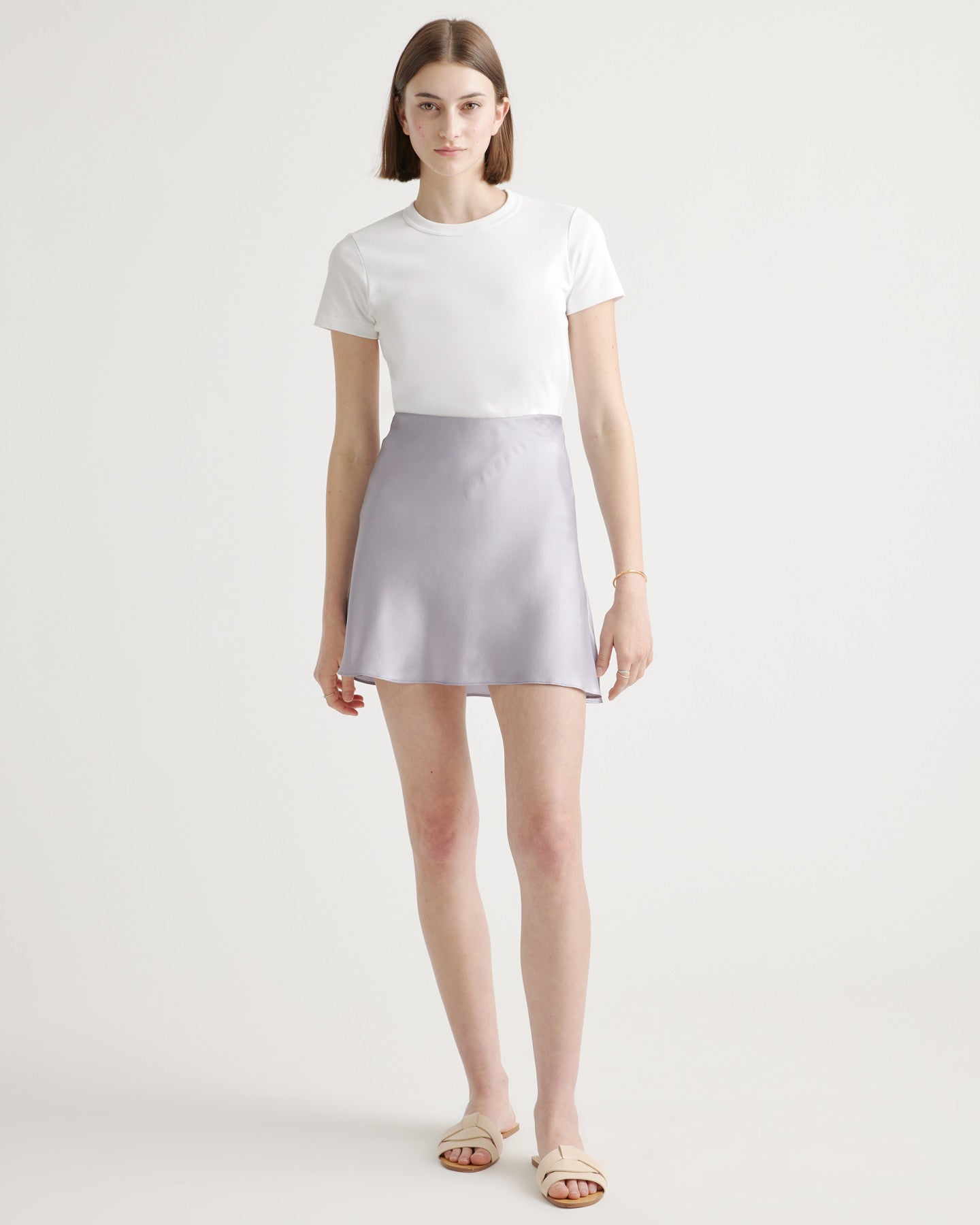 100% Washable Silk Mini Skirt