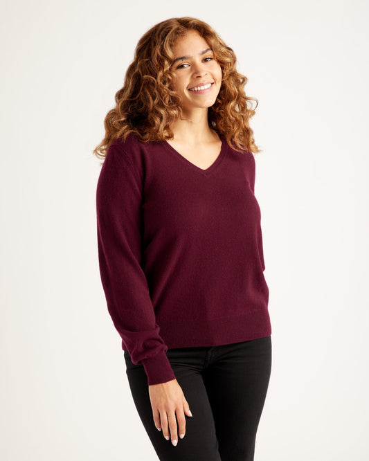 Super Luxe Baby Cashmere V-Neck Sweater
