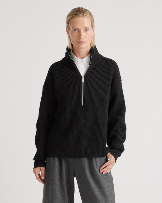 Australian Merino Wool Half Zip Sweater