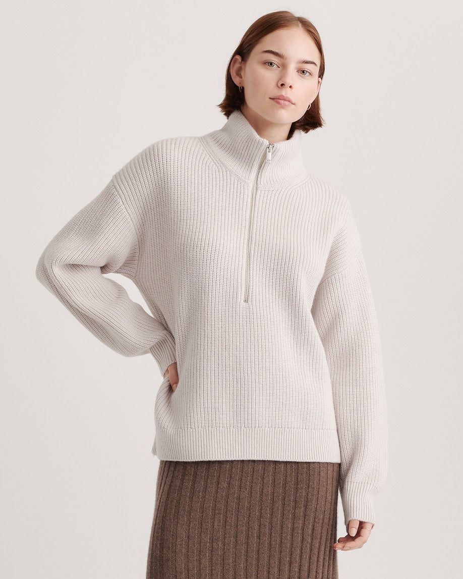 Australian Merino Wool Half Zip Sweater