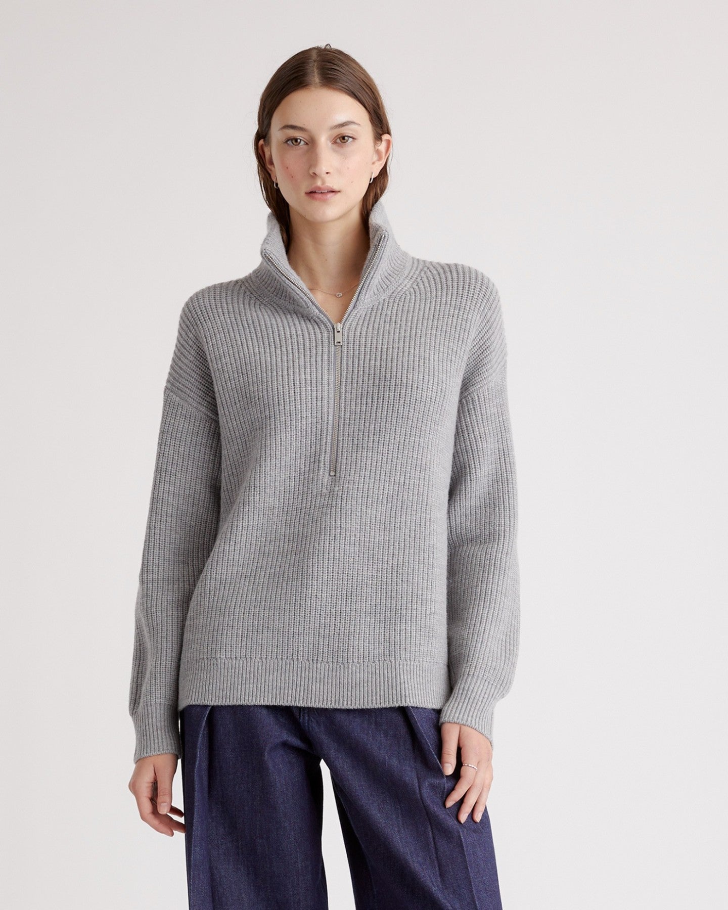 Australian Merino Wool Half Zip Sweater