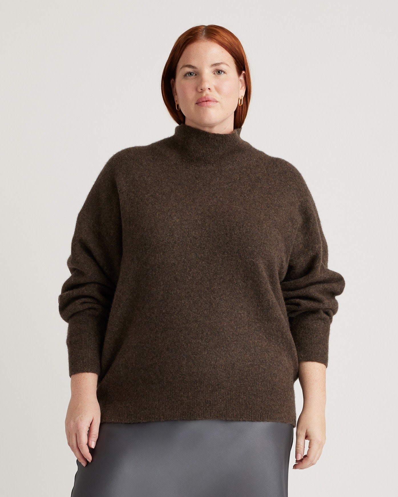 Superfine Merino Wool Boucle Turtleneck