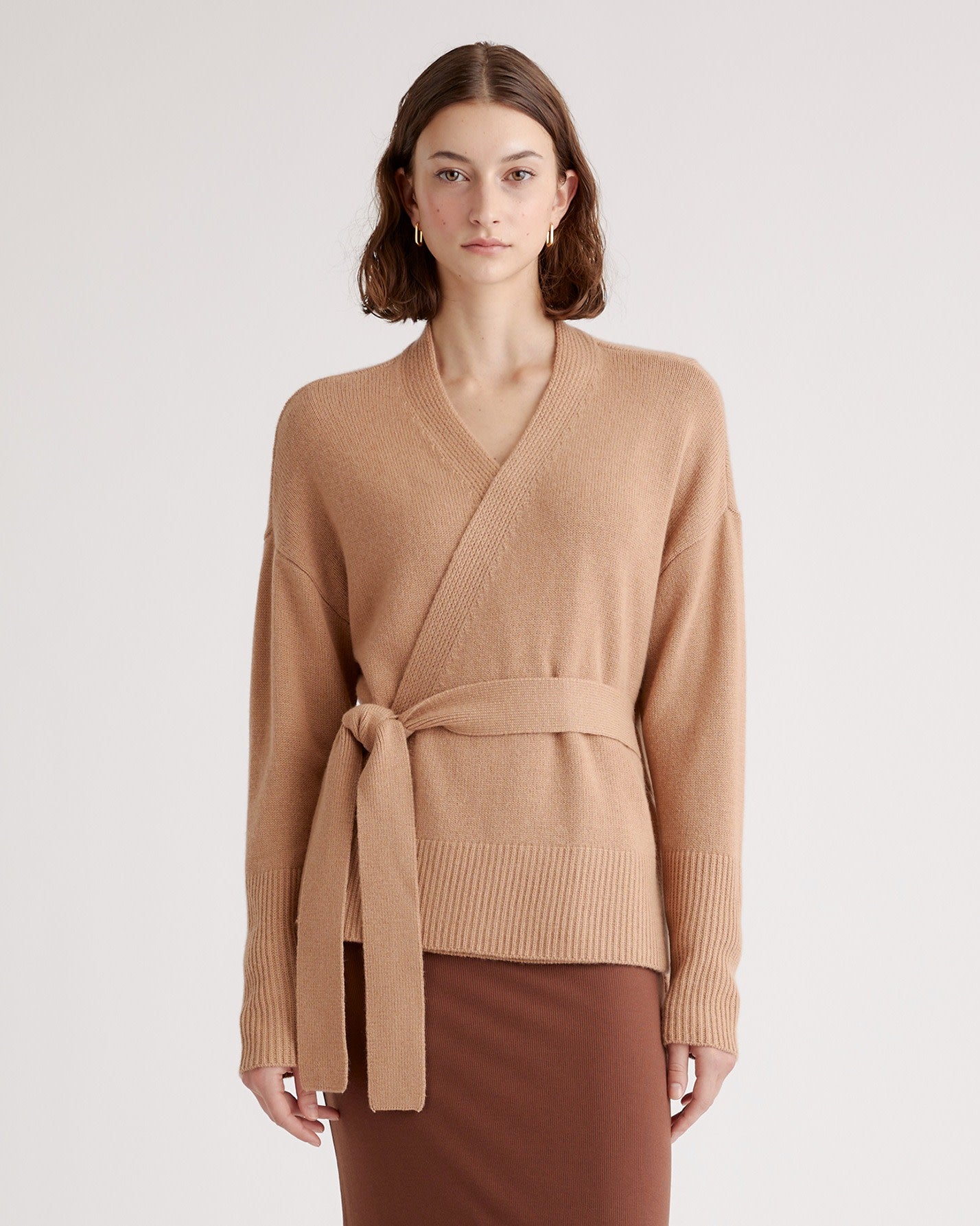 Mongolian Cashmere Wrap Sweater