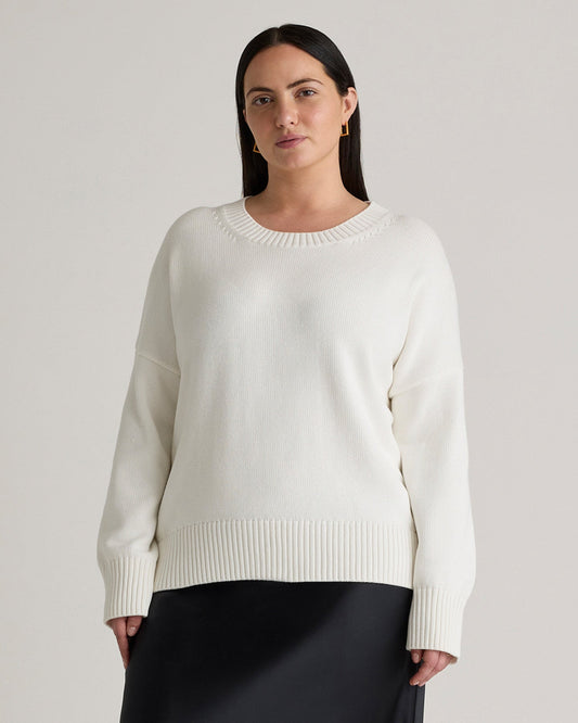 100% Organic Cotton Boyfriend Crew Sweater