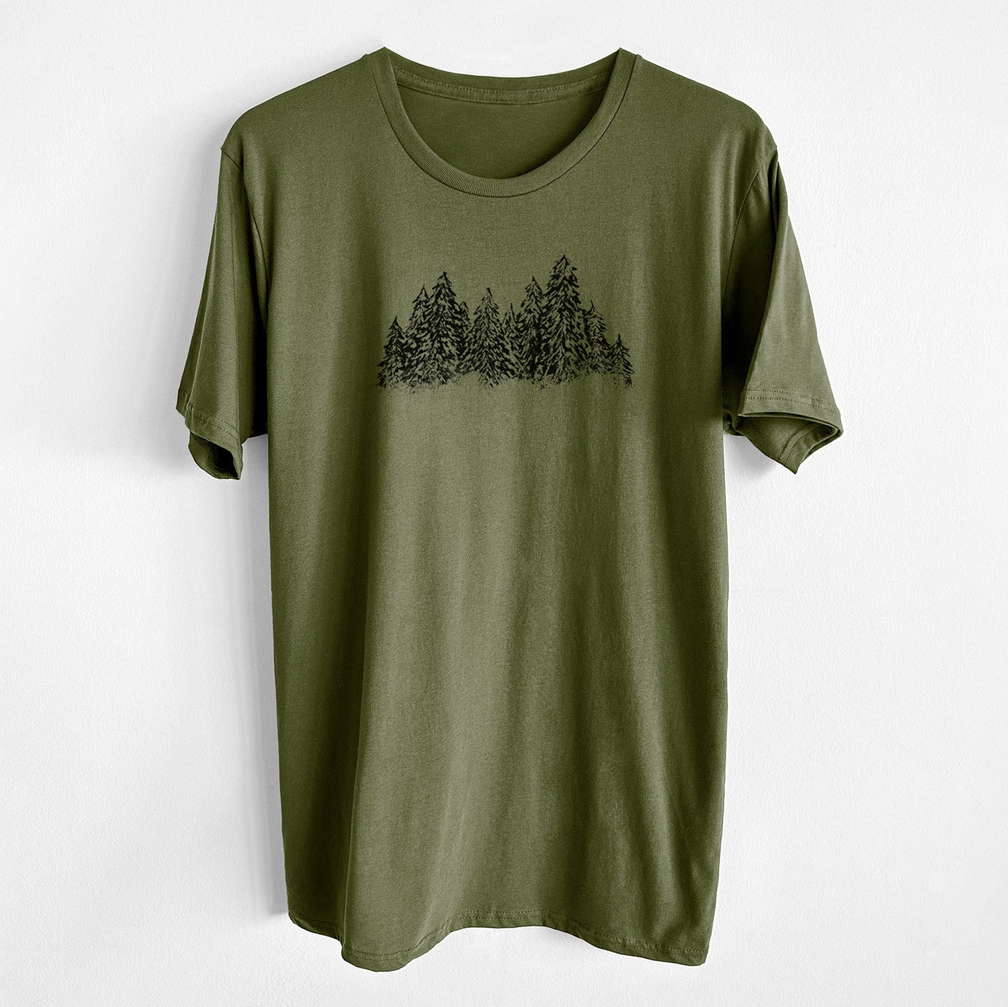 Winter Evergreens - Unisex Crewneck - Made in USA - 100% Organic Cotton