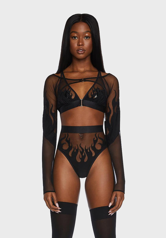 Smokin' Mirrors Mesh Shrug