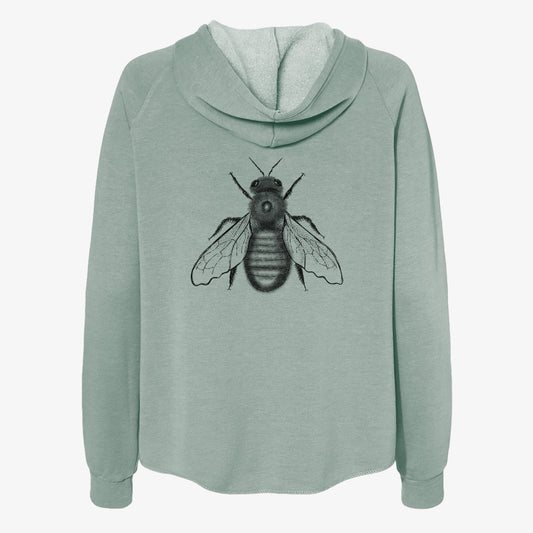 Xylocopa Virginica - Carpenter Bee - Women's Cali Wave Zip-Up Sweatshirt