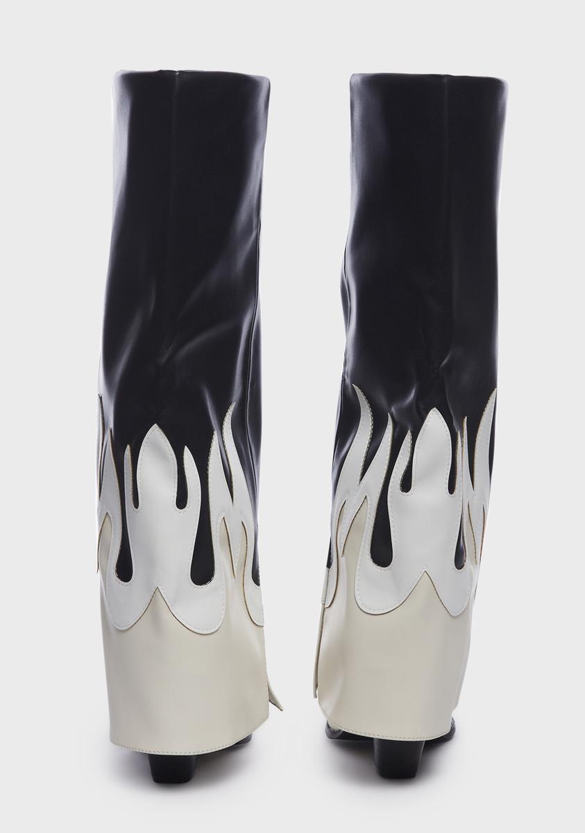 Natural Fired Up Heeled Boots