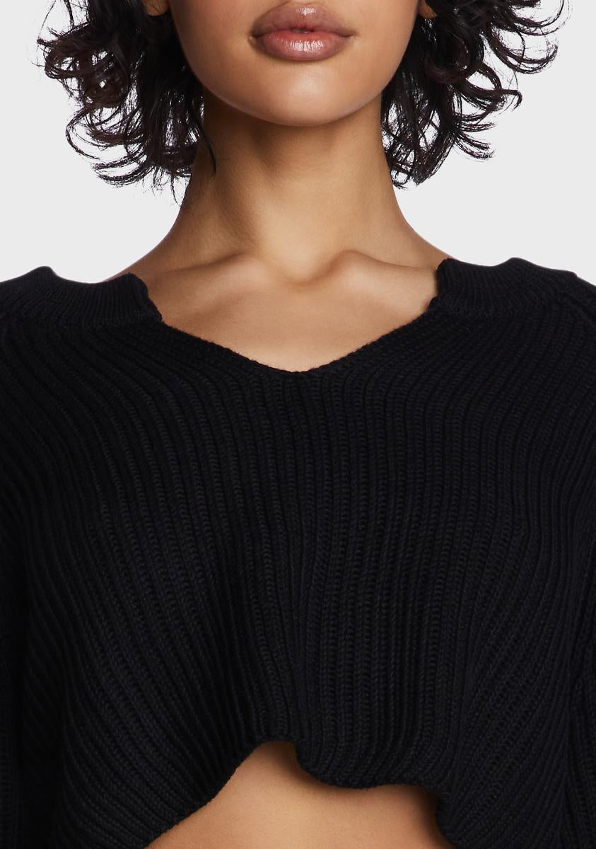 On A Whim Cropped Sweater