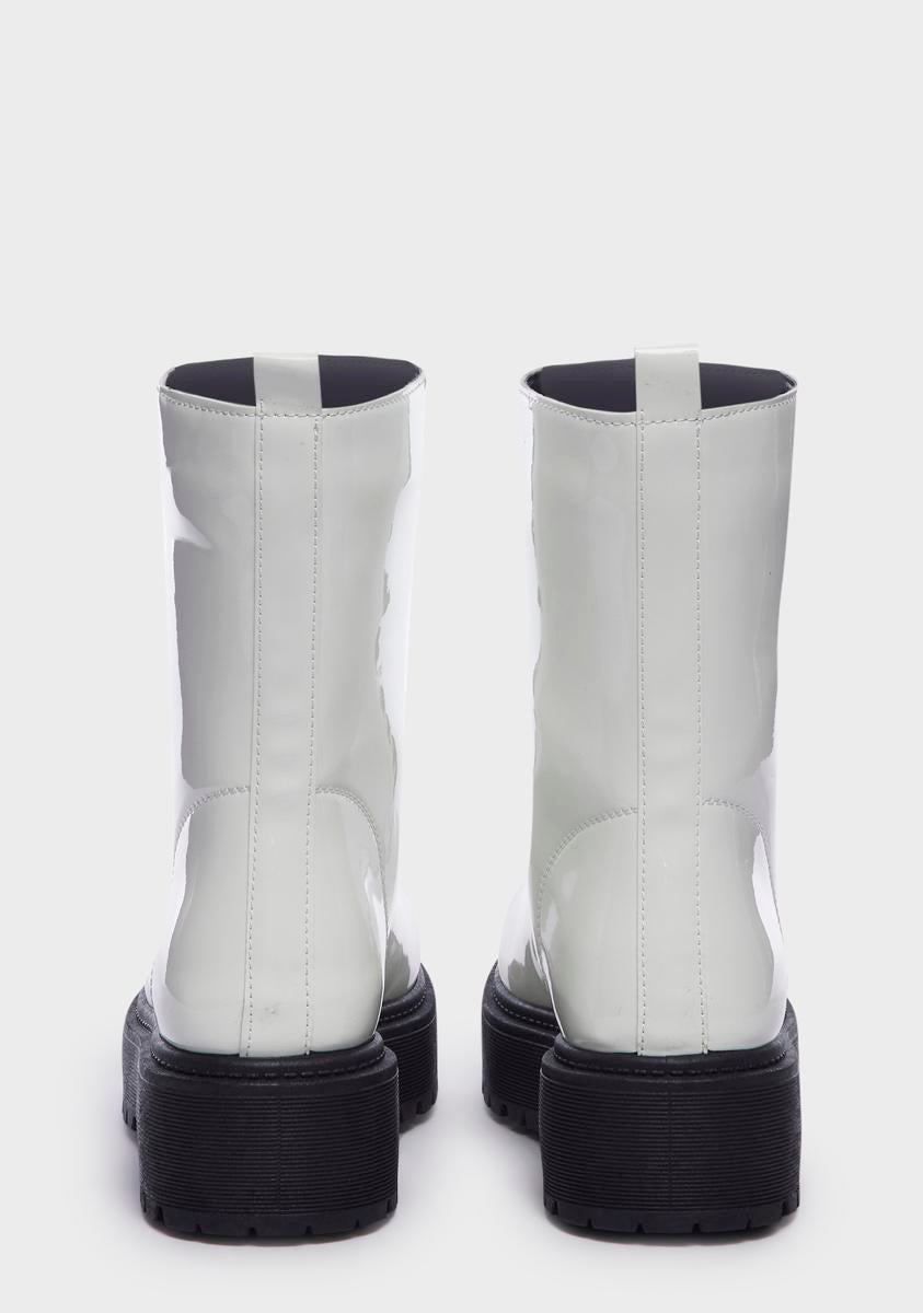 Holy Chasing Shadows Combat Boots