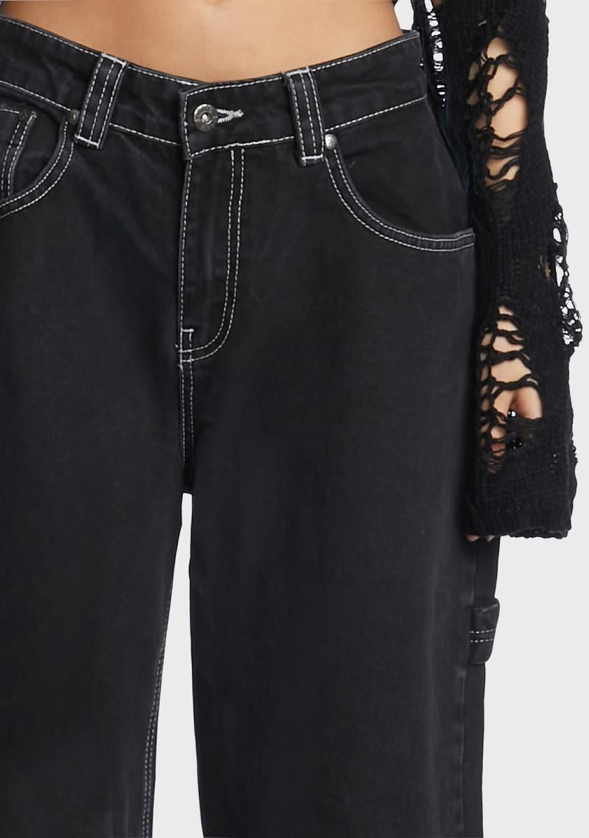 Charcoal Sweeper Jeans