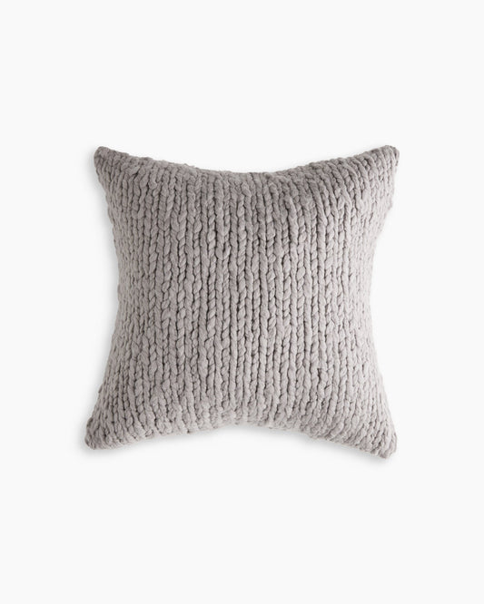 Chunky Hand Knit Wool Pillow Cover