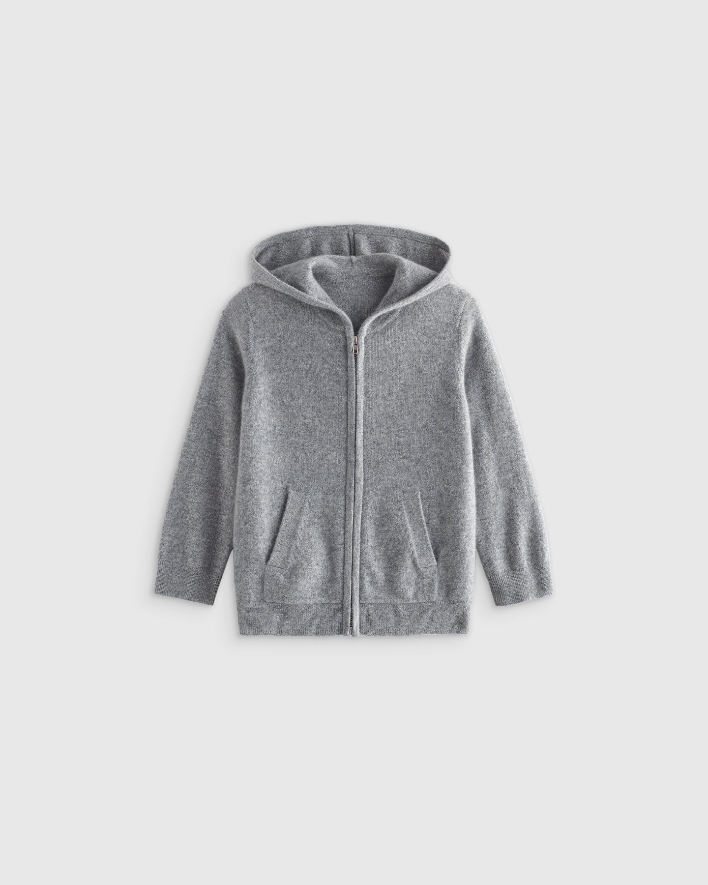 Washable Cashmere Full Zip Hoodie