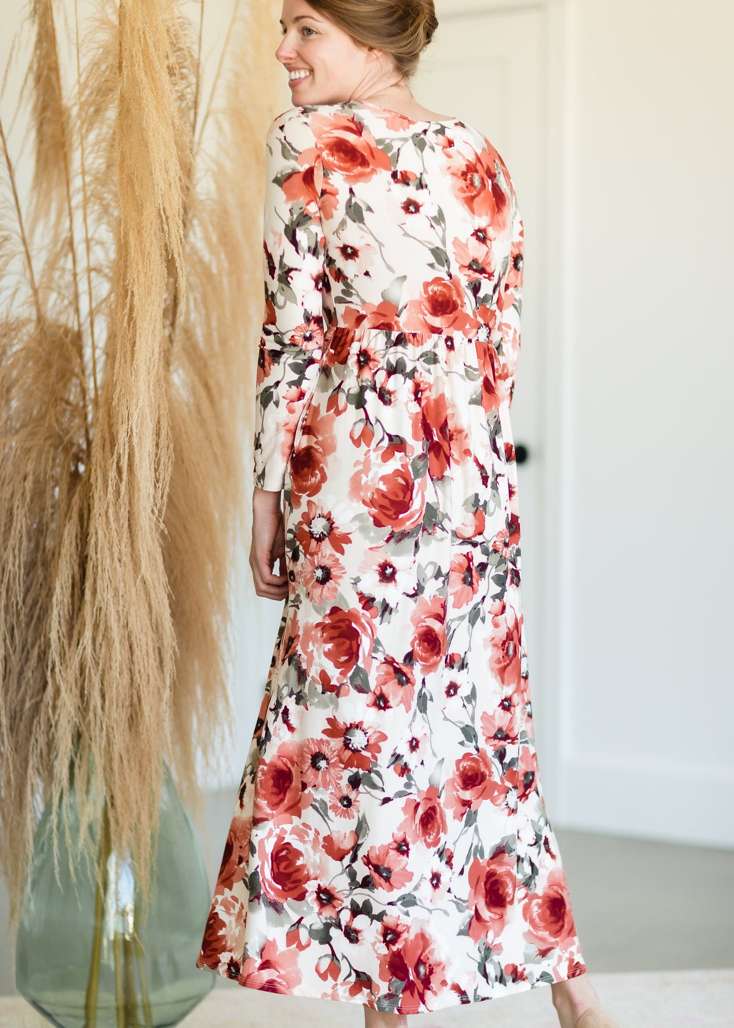 Georgia Long Sleeve Floral Maxi Dress - FINAL SALE
