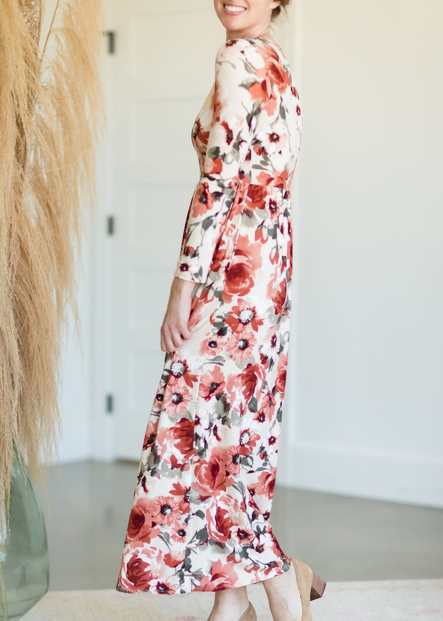 Georgia Long Sleeve Floral Maxi Dress - FINAL SALE