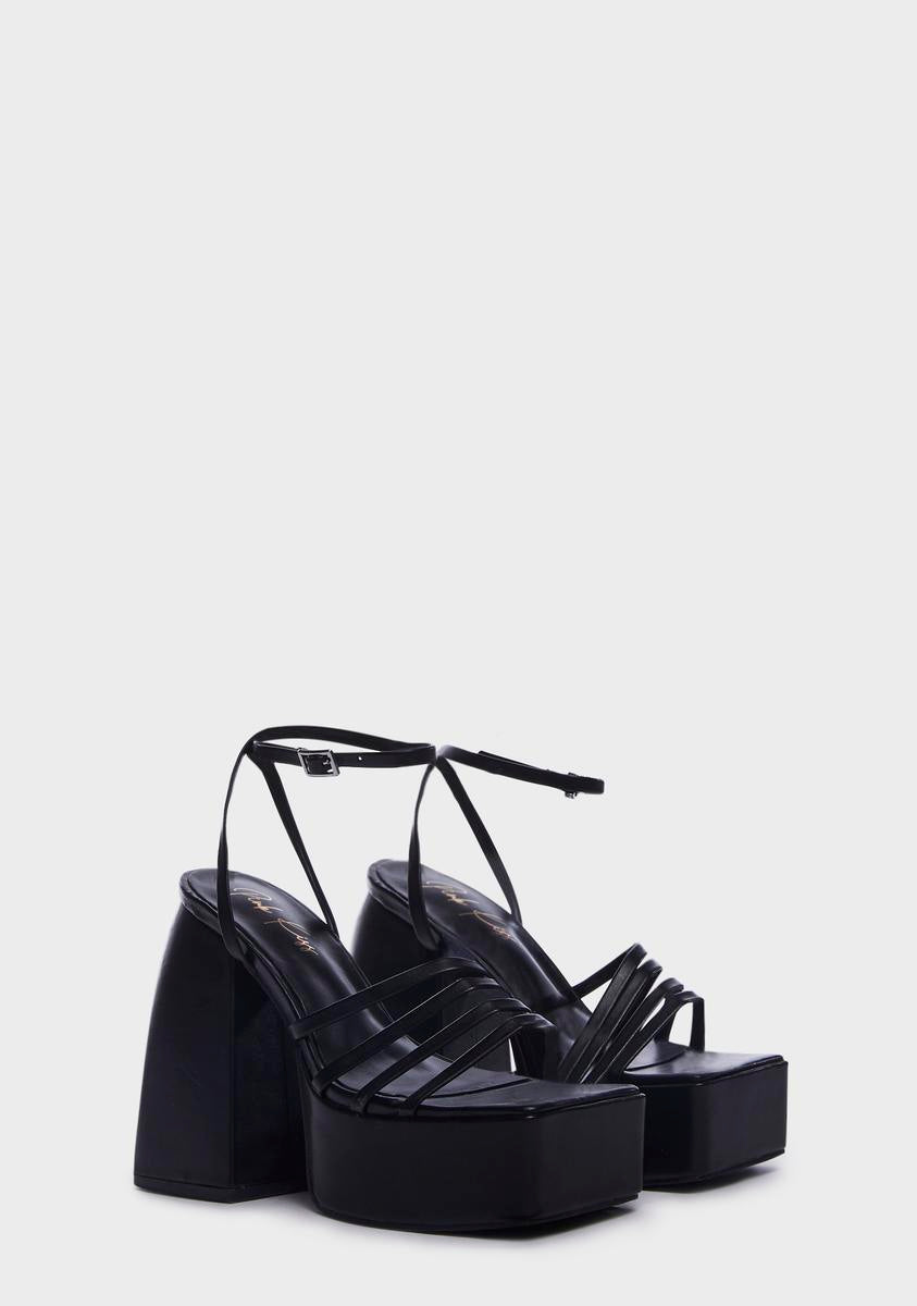On The Dance Floor Platform Heels