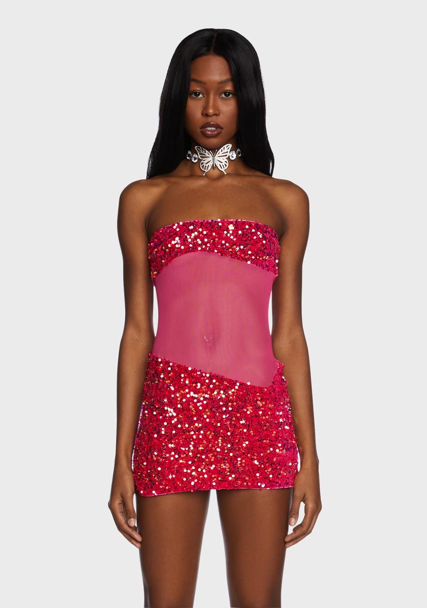 Rose Spark Horizon Mini Dress
