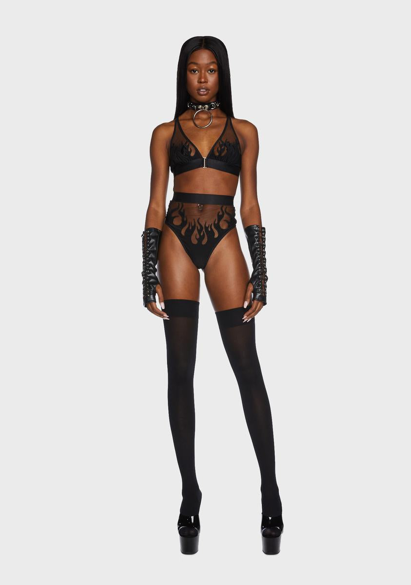 Smokin' Mirrors Mesh Bralette