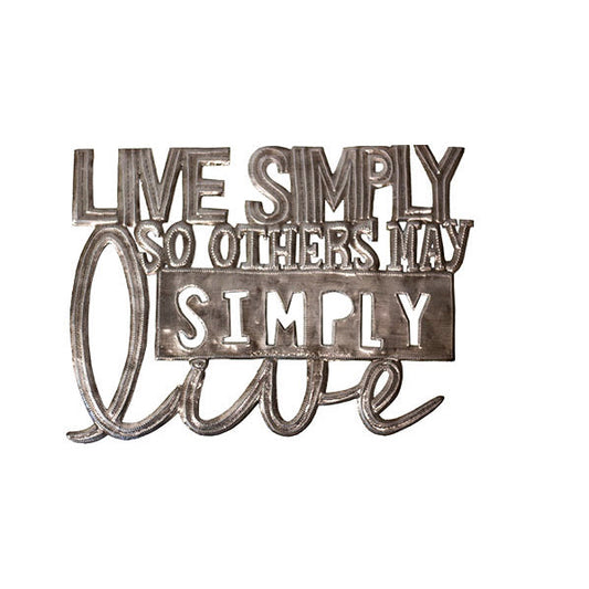 Live Simply Wall Art