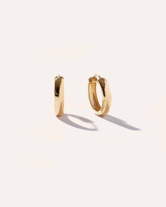 14k Gold 15mm Bold Hoops
