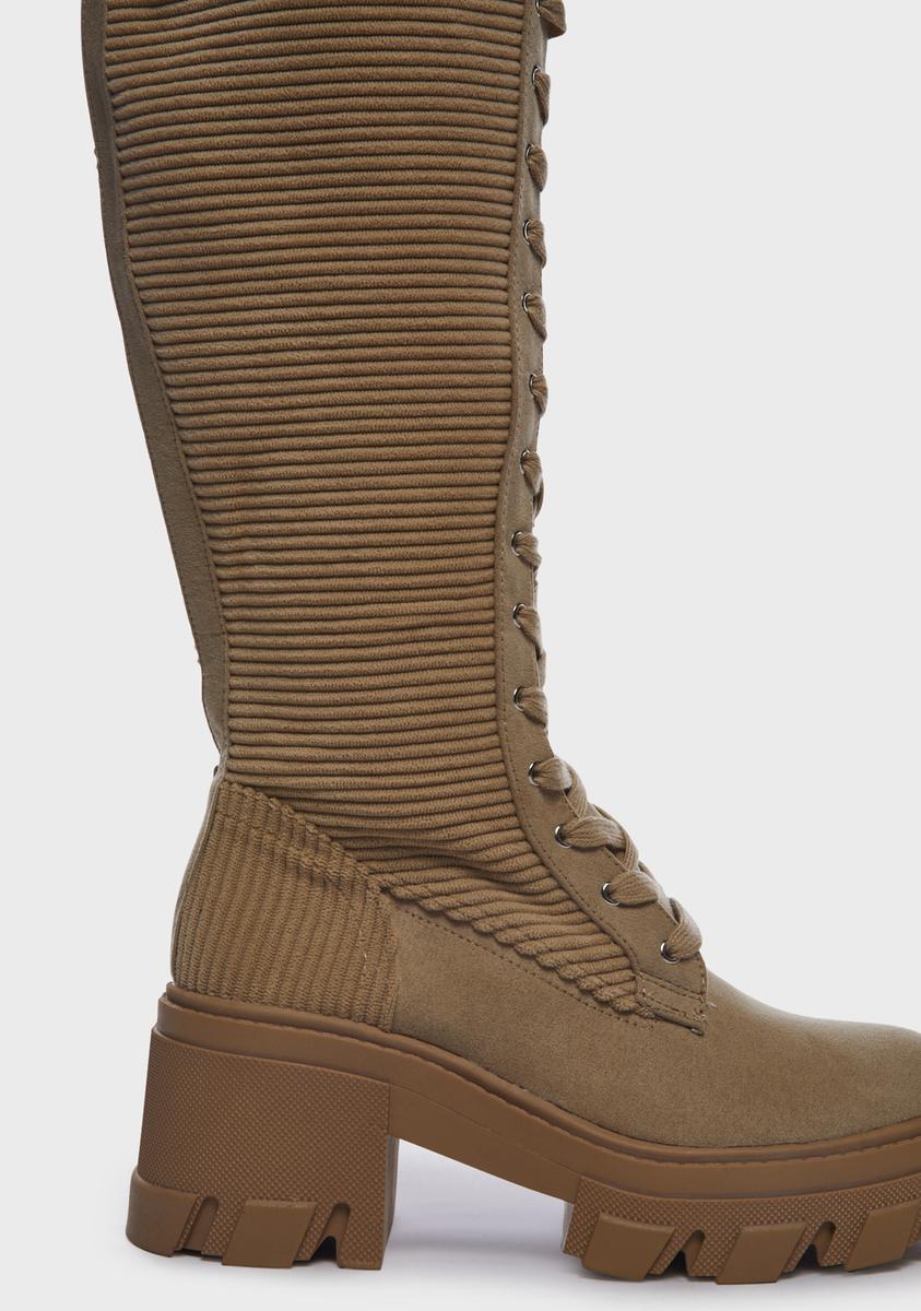 Copper High Class Cutie Combat Boots